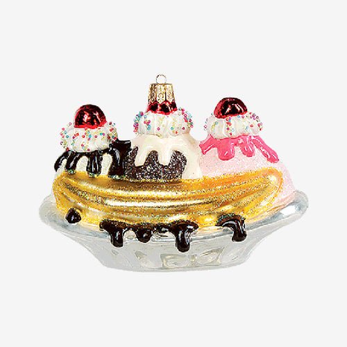 Banana Split Ornament