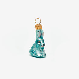 Small Blue Bunny Ornament