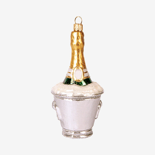 Ice Bucket with Champagne Ornament