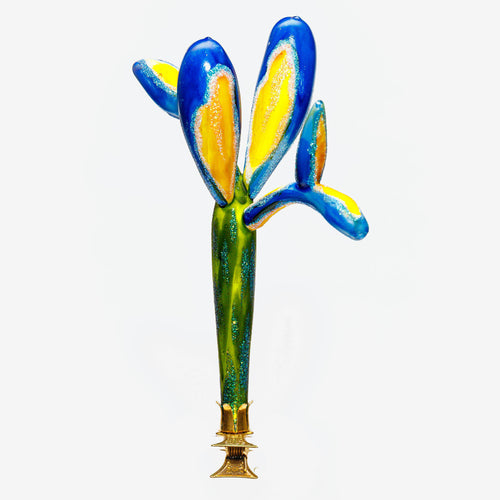 Iris Flower Clip-On Ornament