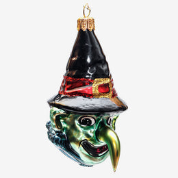 Blue Witch In Hat Ornament