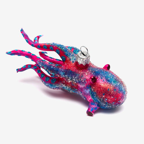 Pink & Blue Squid Ornament