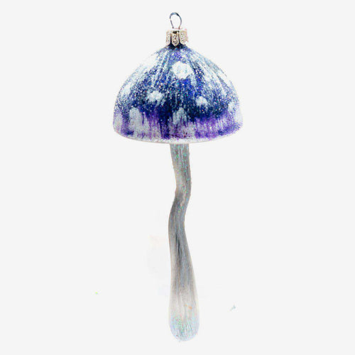 Purple & Grey Mushroom Ornament