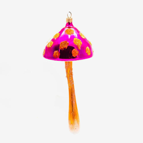 Orange & Pink Mushroom Ornament