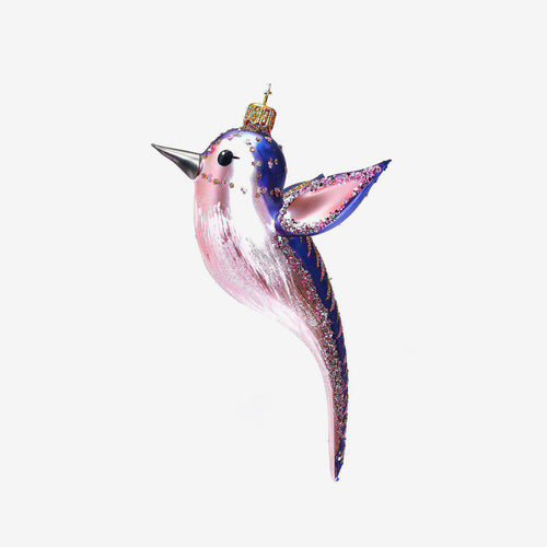 Purple Hummingbird Ornament