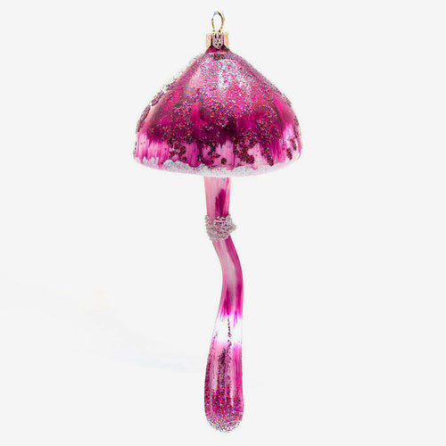 Burgundy Mushroom Ornament