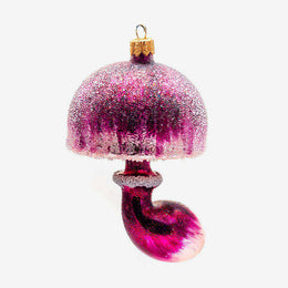 Burgundy Mushroom Ornament