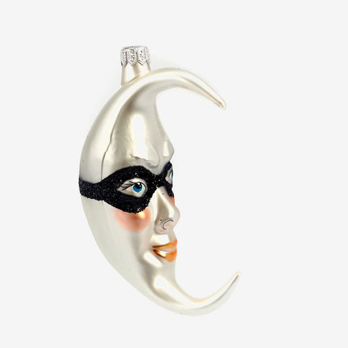 Moon with Eye Mask Ornament