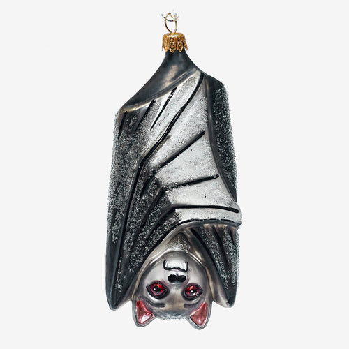 Black & Grey Hanging Bat Ornament