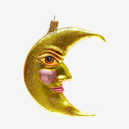 Yellow Moon Ornament