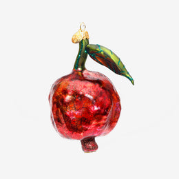 Pomegranate With Leaf Ornament