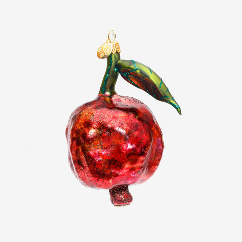 Pomegranate With Leaf Ornament