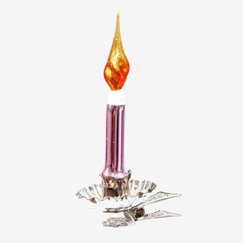 Purple Clip-On Candle Ornament