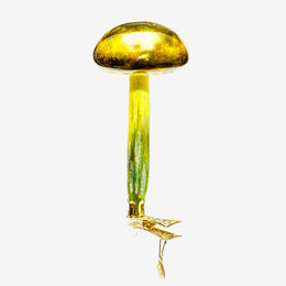 Yellow & Green Mushroom Clip-On Ornament