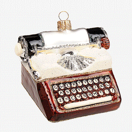 Vintage Typewriter Ornament