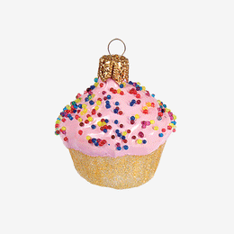 Mini Pink Cupcake Ornament