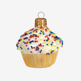 Mini Cream Cupcake Ornament