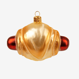 Mini Hot Dog Rolls Ornament