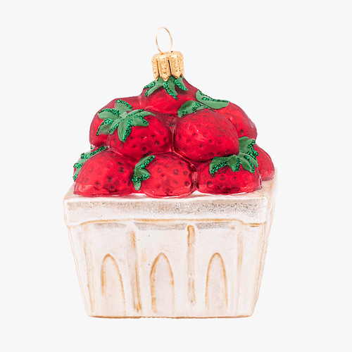 Strawberry Basket Ornament