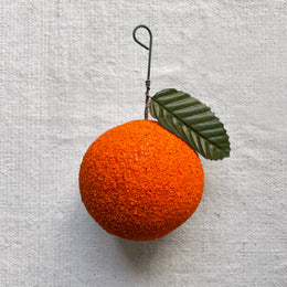 Cotton Orange Ornament