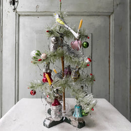 3.5 x 8 x 16 Silver Crystal Christmas Tree