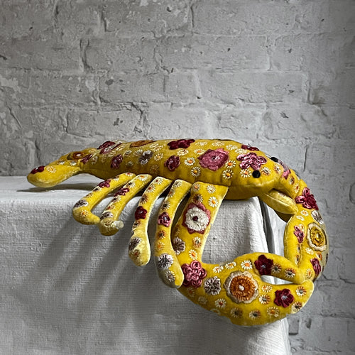 Beauty Silk Velvet Lobster in Citrine