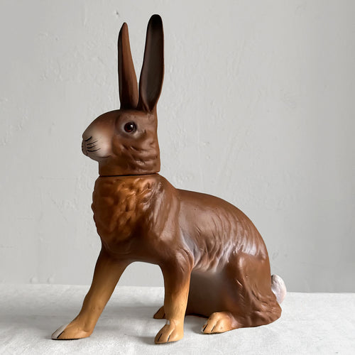 Papier-Mâché XL Light Brown Seated Bunny