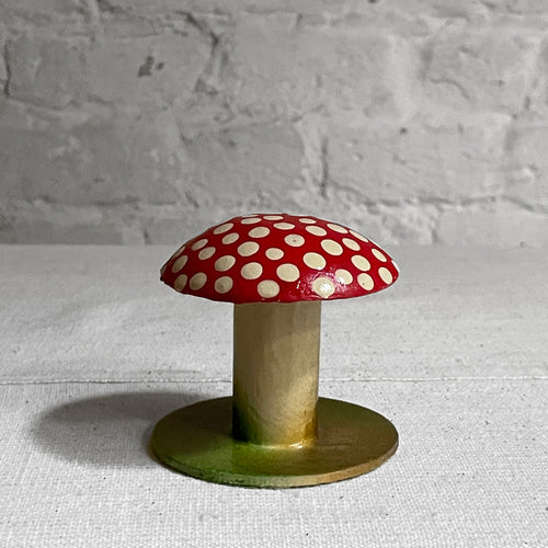 Small Painted Mushroom in Old Red