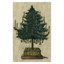 Holiday Tree postcard includes a pack of ten