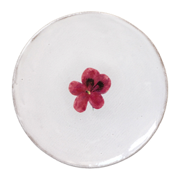 Pink Flower Plate