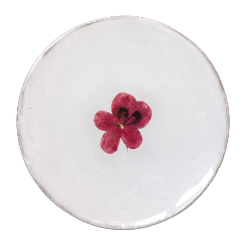 Pink Flower Plate